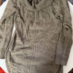 Olive Green Women's Sweater Dress